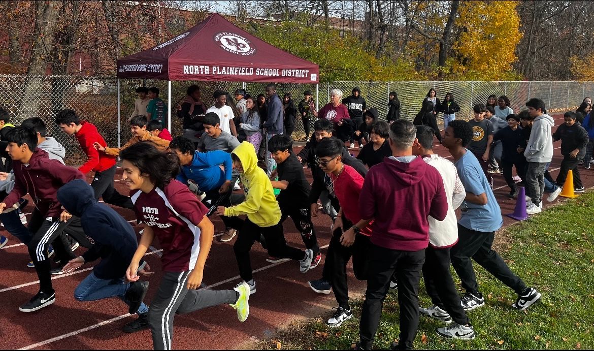Last Friday, students in P.E. class completed our annual Turkey Trot event and NJHS/Student Council delivered/put away the food donations at the NP Food Bank. That is how you #WorkWithAPurpose