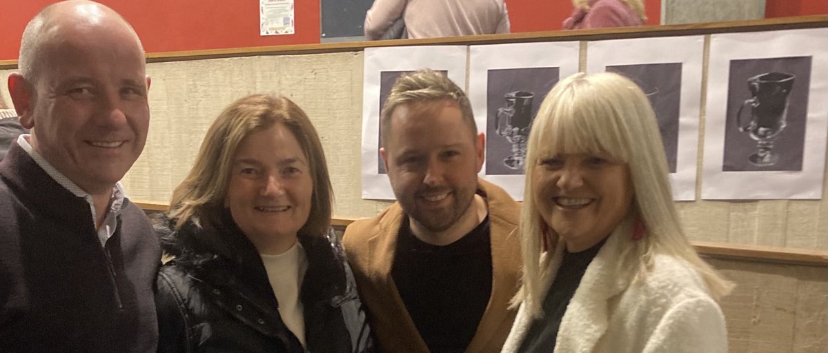 McHaleCaroline's tweet photo. So nice to meet our ex student the talented #DerekRyan at Letters From The Front staring ⁦Rebecca Storm, written by Ollie Hennessy and Dan O Connor ⁦@CarlowWeather⁩ ⁦⁦@PdlsB⁩ https://t.co/u9sCuYq3l9