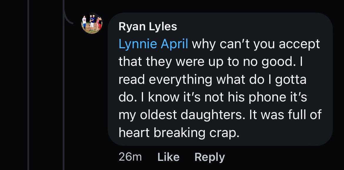 PnwCrimeNetwork's tweet image. Ryan, Penny's father, consistently disparages the missing teens online, rather than supporting efforts to find them. His negative comments raise eyebrows. 

“Why can’t you accept they were up to no good” - Ryan 

Last Tuesday the teens reported Ryan for alleged abuse. 
#missing