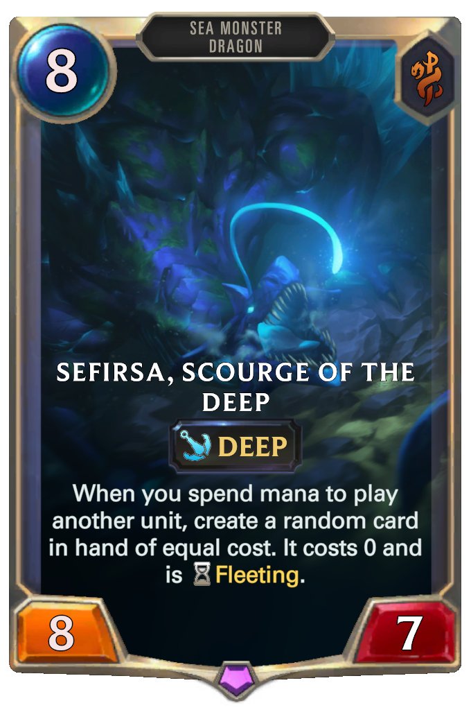 Santupea's tweet photo. Ok, #TeamDEEP. I need Deep decks with this card...
Ok, #TeamDEEP. Necesito decks de Deep con esta carta…
#LOR #LegendsOfRuneterra #LPP https://t.co/UTghQ9Q5Gx