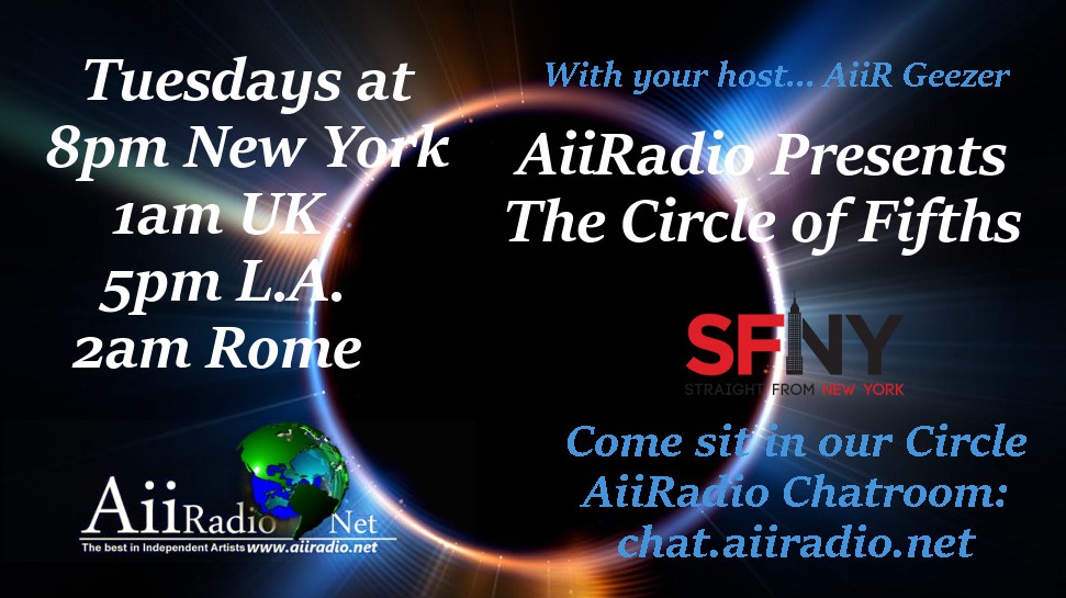 #AiiR #twitch
Tonight at 8pm NYC• 1am UK
@AiiRadioLive's #TheCircleofFifths: @Brymir,@ReanimatorMTL,@black_nazareth,@nightranger,@Hyper_Planet,@sixtymilesdown,@_TheSilenced,@Midnight_Road,@_thelonelyones_,@BandBakken,@Flotztildeath,@Vinnie_Moore,@ruckwater,@HootenannyFreak+more!