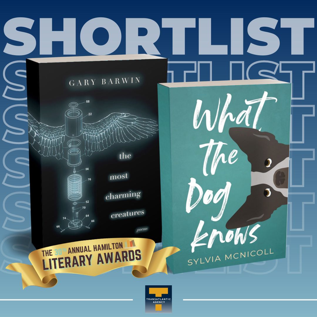 THE MOST CHARMING CREATURES by @garybarwin & WHAT THE DOG KNOWS by @SylviaMcNicoll have been shortlisted for the 30th Annual Hamilton Literary Awards (@HamArtsCouncil)! Gary is repped by Evan Brown and @s_haywood Sylvia is repped by @AmyJoT2 Learn more: bit.ly/3MW3XEi