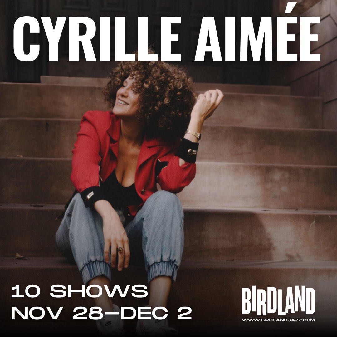 Cyrille's special return to Birdland with "Ya tu Sabe!" is on our stage for all of next week! We are so excited to have her back and hope you join us too, get tickets now!