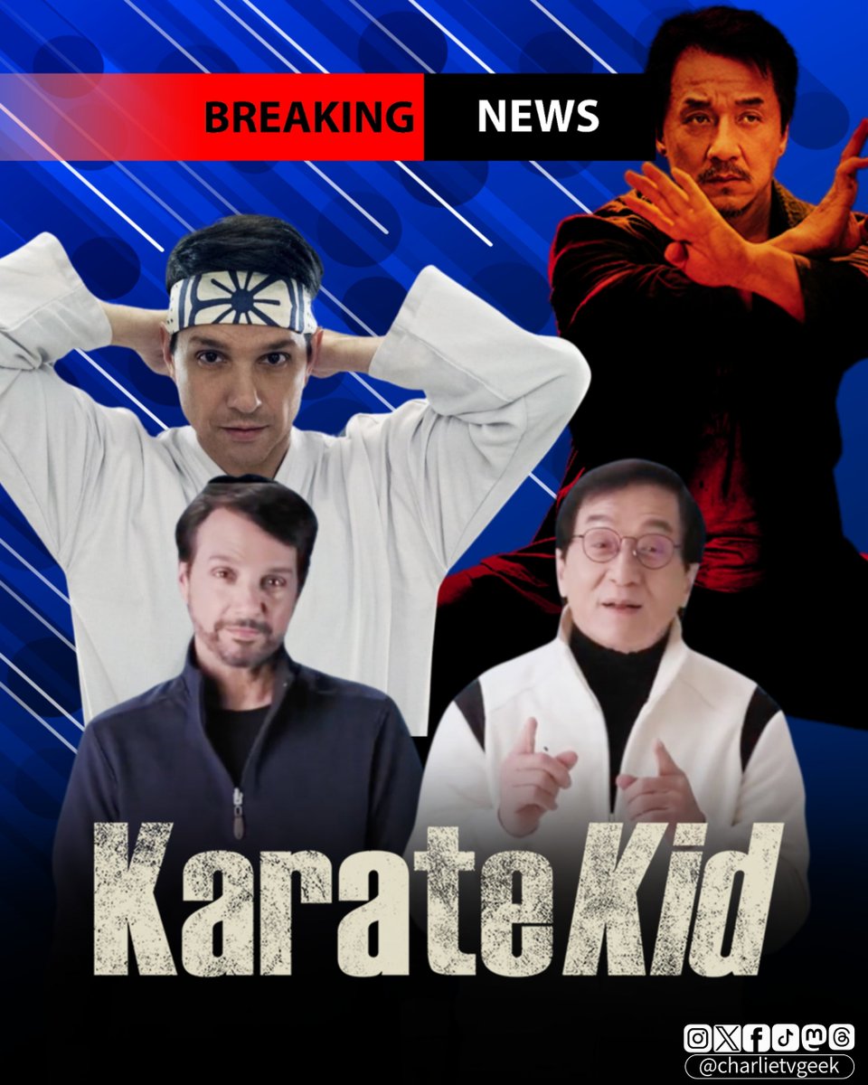 charlietvgeek's tweet photo. #BreakingNews
¡#JackieChan y #RalphMacchio regresan para la nueva película de #KarateKid!
Con el guión de #RobLieber y bajo la dirección de #JonathanEntwistle, la dupla icónica de Jackie Chan y Ralph Macchio lo han hecho saber de forma oficial, que regresan a la gran pantalla con una nueva entrega de “Karate Kid”. Los héroes de generaciones pasadas regresan para encarnar a sus personajes más queridos, prometiendo una experiencia cinematográfica inolvidable en la gran pantalla a partir de diciembre de 2024.
Mientras tanto #SonyPictures ha iniciado una convocatoria a nivel mundial para elegir al niño protagonista de la cinta!