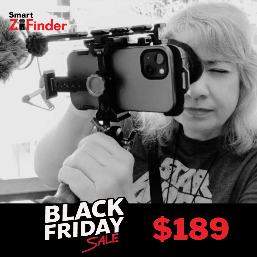 Zacuto is having a big sale! Get the Smart Z-Finder for $189 on Black Friday! 

“This rig is a mobile filmmaking game-changer! Once you use it, you’ll feel a renewed inspiration to film with your smartphone!” <a href="/susybotello/">Susy Botello</a>  <a href="/Zacuto/">zacuto</a> 

zacuto.com/products/smart…