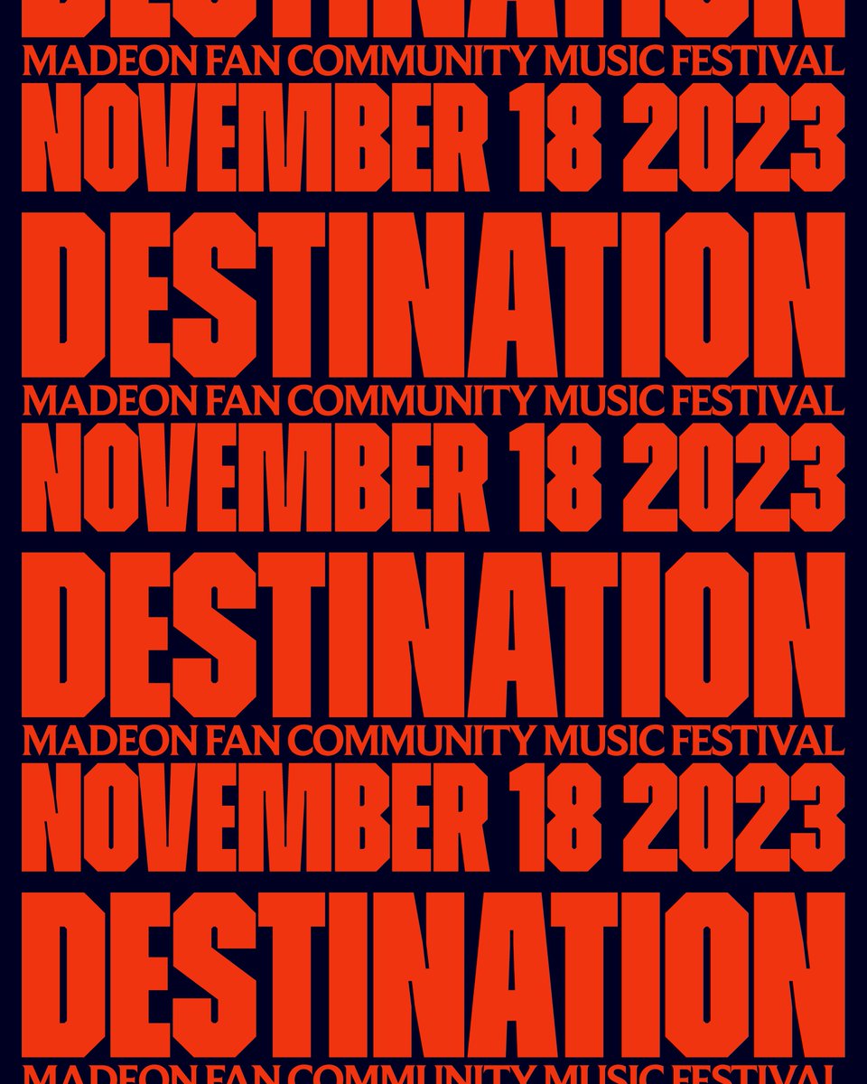 NEW WORK: Design, typography and layout for DESTINATION FESTIVAL 🎶🤩🤍 — This project was so incredible! Being able to collaborate with the amazing <a href="/Ondryskuba/">Ondrej Kuba</a>  on this was a blast! Special thanks to <a href="/MadeonNews/">Madeon.News</a> and everyone involved for making this event come to life!