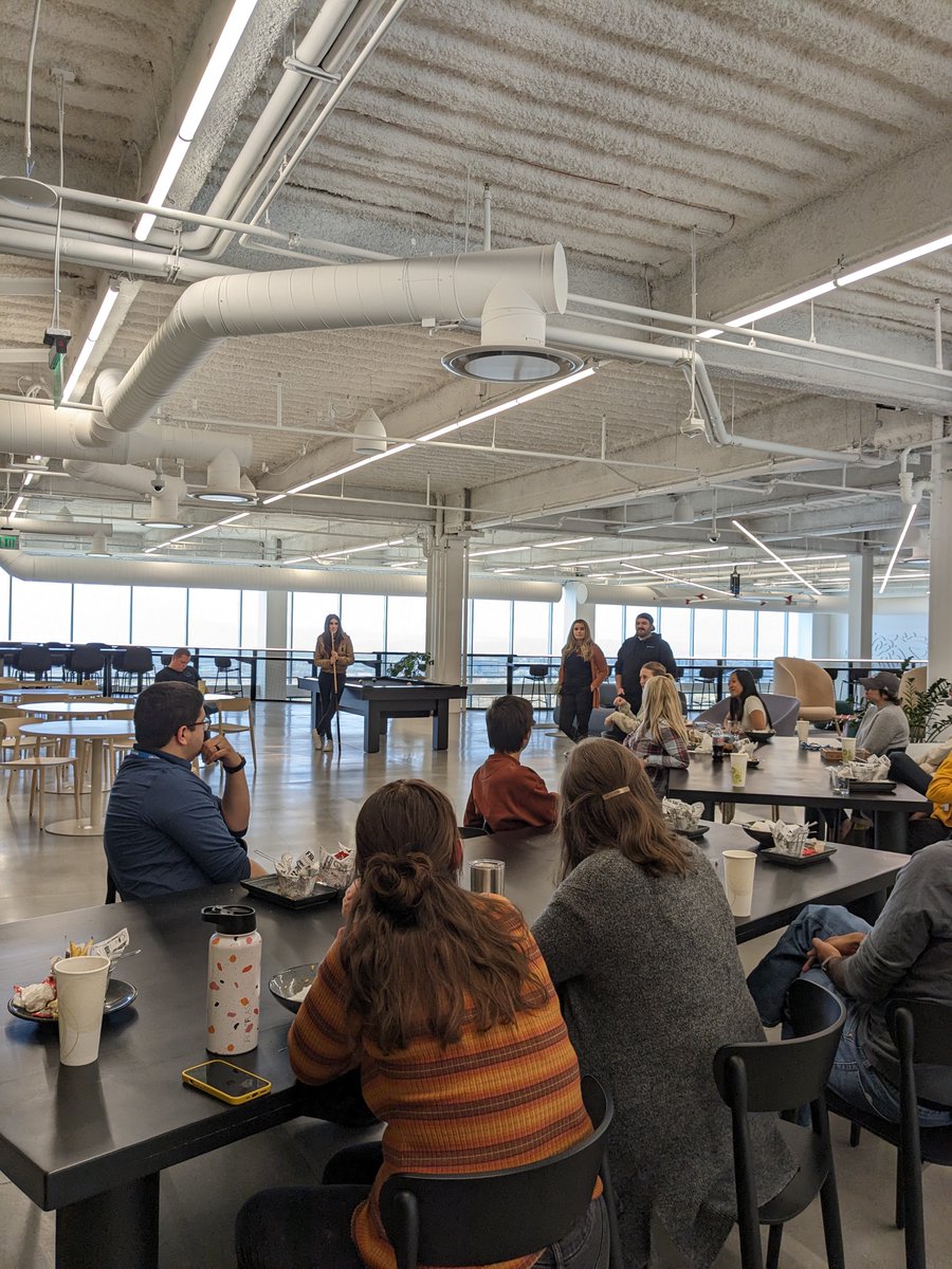 clearlinkco's tweet photo. Our office Friendsgiving was wonderful! We love all our Employee Resource Groups. (Women of Clearlink, Queerlinkers, POCPOC (People of Color, People of Clearlink), and the Neurodiversity Group). We are so thankful for our amazing Clearlink employees at this time of year.  🦃 🩵 https://t.co/DB2T4WnpFJ