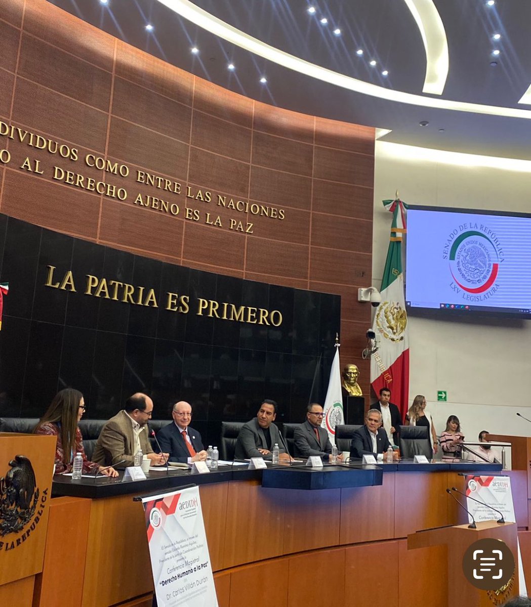 idheasdh's tweet photo. 🌎 Saludamos la conferencia sobre el Derecho Humano a la Paz en el H. @senadomexicano brindada por Carlos Villán Durán. Consejero Jurídico Internal de IDHEAS Agradecemos la hospitalidad del Senador @ramirezlalo_ y la participación de @ManceraMiguelMX y @EmilioAlvarezI 🧵👉 https://t.co/fE72iU6LmO