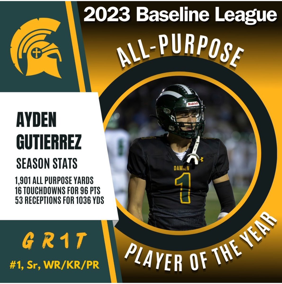 aydengutierrez7's tweet photo. Proud to be named the 2023 Baseline League All-Purpose Player of The Year 🏆 https://t.co/2CAUjF8Ke7