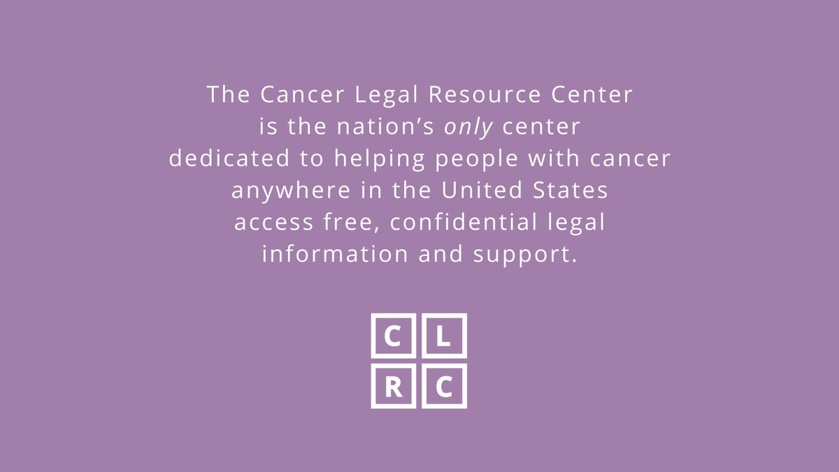 CancerLegalHelp's tweet image. A cancer diagnosis can carry with it a wide range of legal issues. That&apos;s why, since our founding in 1997, we have kept our resources available at no cost to those who need it most. 

This #GivingTuesday, will you support our mission? 

secure.givelively.org/donate/a-milto…
