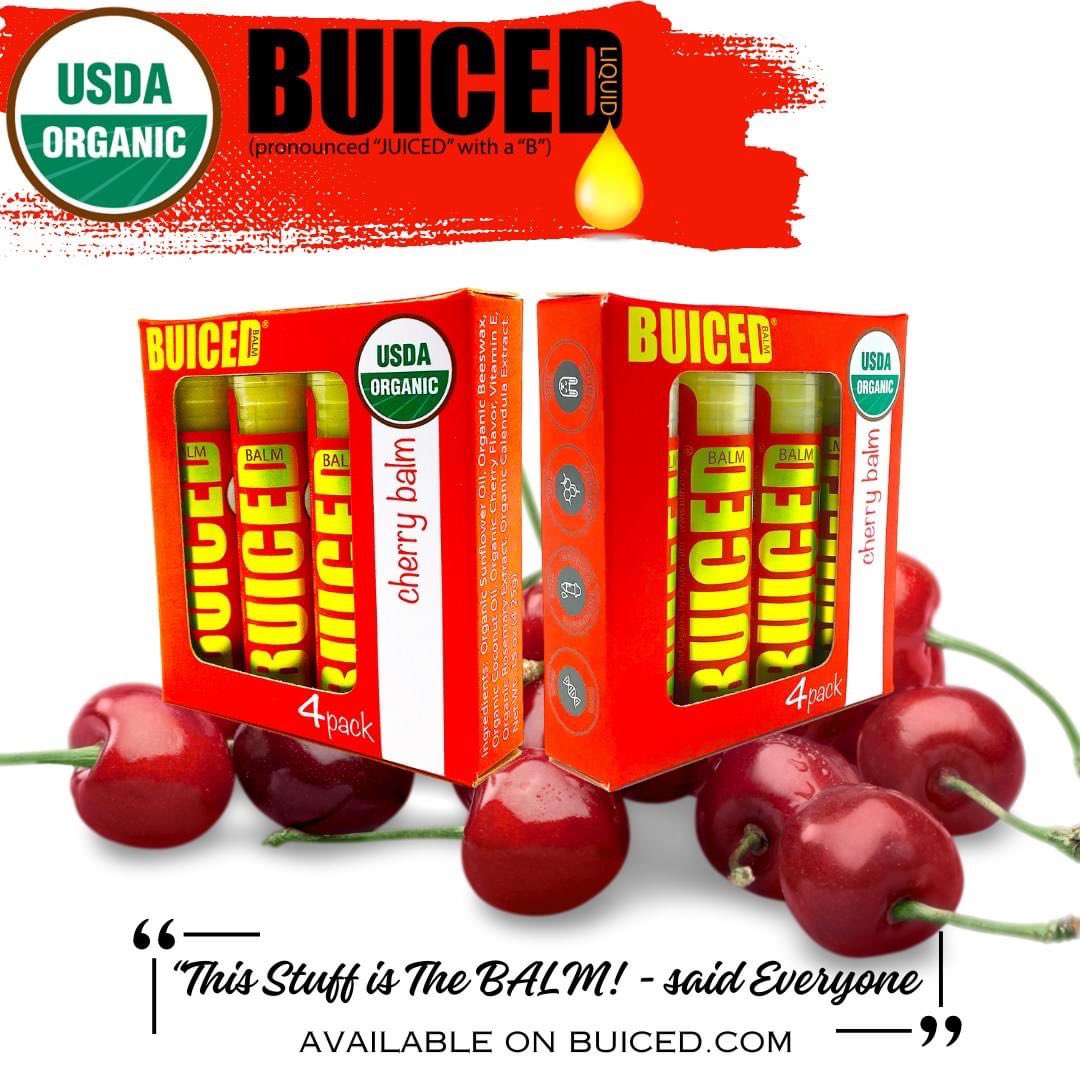 buicedit's tweet photo. BACK IN STOCK:  
USDA Certified Organic - Cherry 4pack. 
.
Vitamins for your Lips, as now you can step up your Lip Balm game with our All New BUICED BALM!  USDA Certified Organic. https://t.co/RtFT1cKAdY