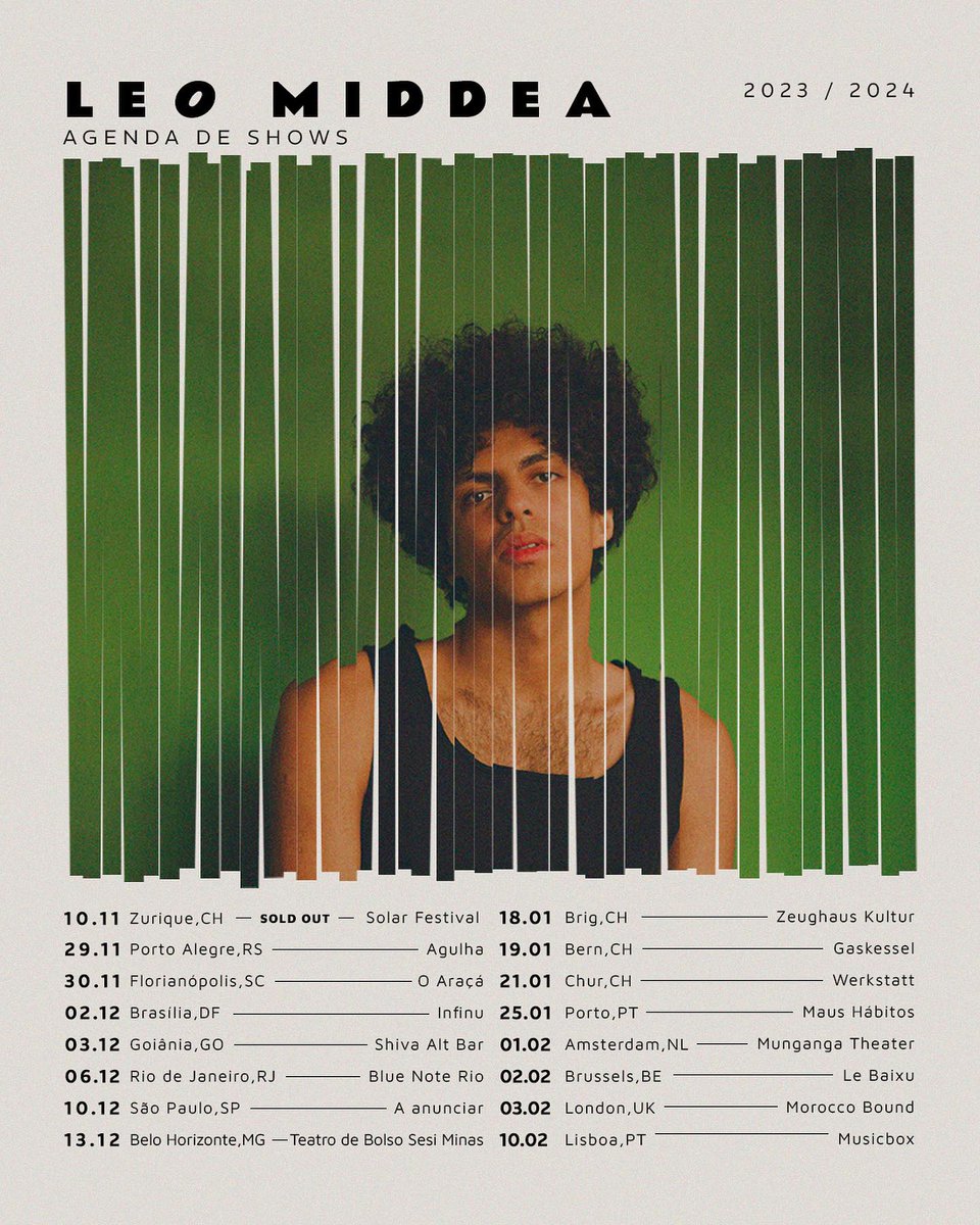 leomiddea's tweet image. Alô Brasil! Tô chegando pra fazer uma tour em 7 cidades: Porto Alegre, Florianópolis, Brasília, Goiânia, Rio de Janeiro, São Paulo e Belo Horizonte.

O link pra comprar ingresso já tá disponivel em: linktr.ee/leomiddea

Vejo oces? :)