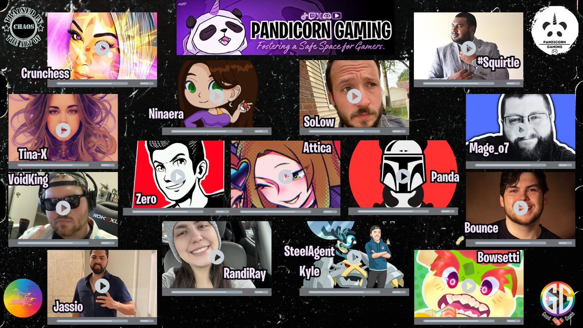 Pandic0rnGaming's tweet photo. Trained in the art of CHAOS, these gamers are ready to get WILD with you! π€ͺ
Say hello to the MUFA - Chaos roster! π
#Pandicorn #TeamMUFA https://t.co/V1Rz8oPkl3