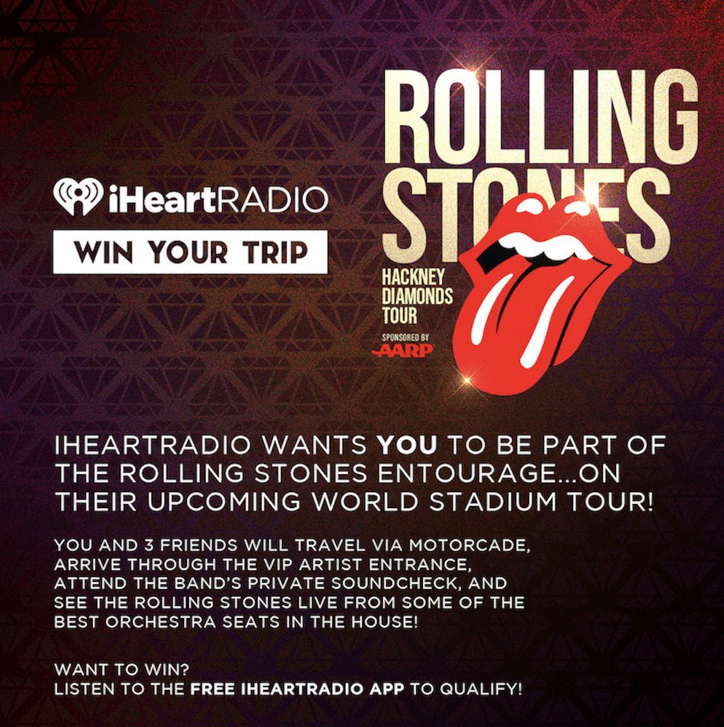 102.5 KZOK (@kzokfm) on Twitter photo We have your chance to be part of the official Stones entourage! 😎 Just search for us on the FREE <a href="/iHeartRadio/">iHeartRadio</a> app and listen live for your chance to win! 🎧 More info ➡️ iHeartRadio.com/RollingStones We have your chance to be part of the official Stones entourage! 😎 Just search for us on the FREE <a href="/iHeartRadio/">iHeartRadio</a> app and listen live for your chance to win! 🎧 More info ➡️ iHeartRadio.com/RollingStones