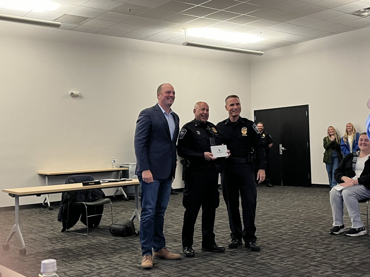 Thank you to Mike Janes for 20 years of service with the Fishers Police Department! I’m glad we were able to honor him at last night’s City Council meeting.