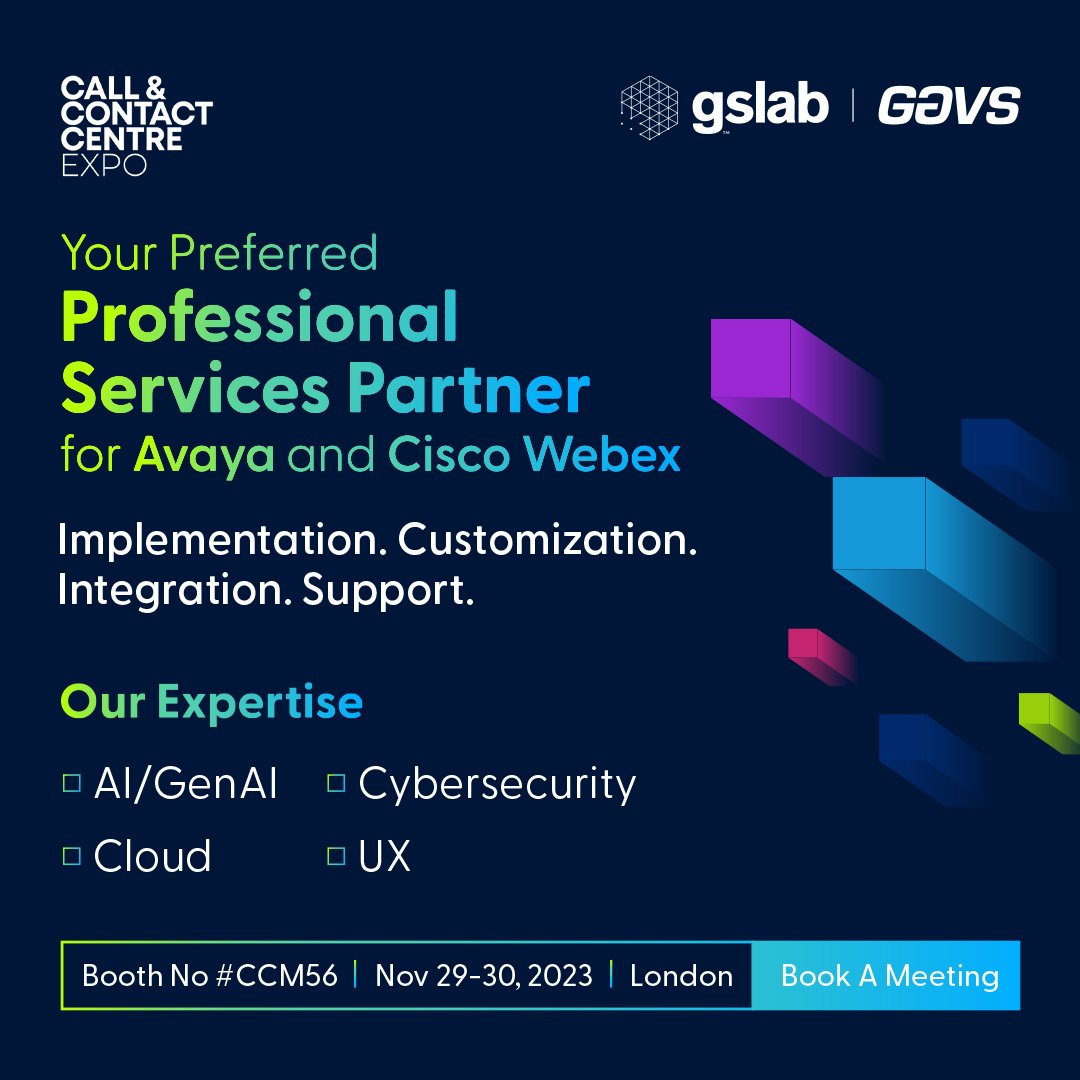 insideneurealm's tweet photo. For over a decade, we've been a trusted partner of professional services, specializing in Avaya and Cisco WebEx Contact Center solutions.
Meet us 1:1 at Booth #CCM56 to know more: https://t.co/EF3ItTHAGd
#ccexpo #callcentre #cccexpo23 #london #customerexperience #userexperience https://t.co/Z5TKfgb0Aj
