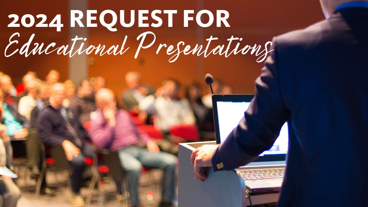 leadingageks's tweet photo. We are looking for presentations for in-person, virtual and on-demand learning opportunities throughout the year.
To be considered for the Spring Conference and Expo taking place in April your submission must be received by January 5, 2024.
https://t.co/DvsjZbtPA4 https://t.co/yR5EmPYq33