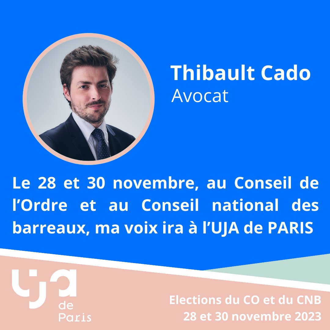 🔔Chères Consœurs, Chers Confrères, 
🗓️Les 28 et 30 novembre prochains, nous serons tous appelés à voter pour les élections de nos représentants au sein : 

- de l'instance nationale représentative de la profession d'avocats #CNB 

- du conseil de l'Ordre du Barreau de Paris #CO