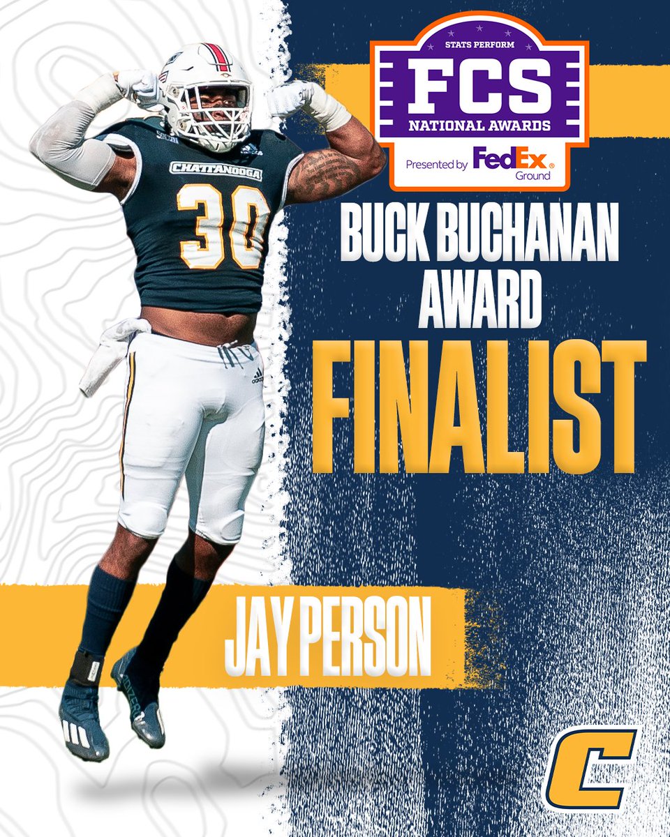 Chattanooga Football (@gomocsfb) on Twitter photo ๐๐ฎ๐๐ค ๐๐ฎ๐๐ก๐๐ง๐๐ง ๐๐ฐ๐๐ซ๐ ๐
๐ข๐ง๐๐ฅ๐ข๐ฌ๐ญ ๐
โฃ <a href="/jasonperson78/">Jay Person Jr.</a> named a finalist for the <a href="/StatsPerform/">Stats Perform</a> 2023 Buck Buchanan Award!
The annual award recognizes the national defensive player of the year in FCS football.
๐
bit.ly/3G8lxAW
#GoMocs ๐๐ฎ๐๐ค ๐๐ฎ๐๐ก๐๐ง๐๐ง ๐๐ฐ๐๐ซ๐ ๐
๐ข๐ง๐๐ฅ๐ข๐ฌ๐ญ ๐
โฃ <a href="/jasonperson78/">Jay Person Jr.</a> named a finalist for the <a href="/StatsPerform/">Stats Perform</a> 2023 Buck Buchanan Award!
The annual award recognizes the national defensive player of the year in FCS football.
๐
bit.ly/3G8lxAW
#GoMocs