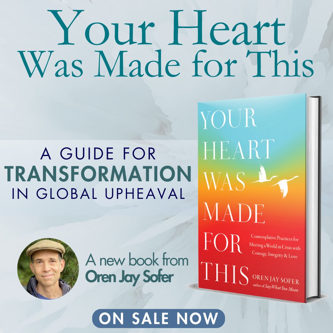 So thrilled to see @orenjaysofer’s new book #YourHeartWasMadeForThis drop today. 'Contemplative Practices to Meet a World in Crisis with Courage, Integrity, and Love” — we need this now! orenjaysofer.com/your-heart