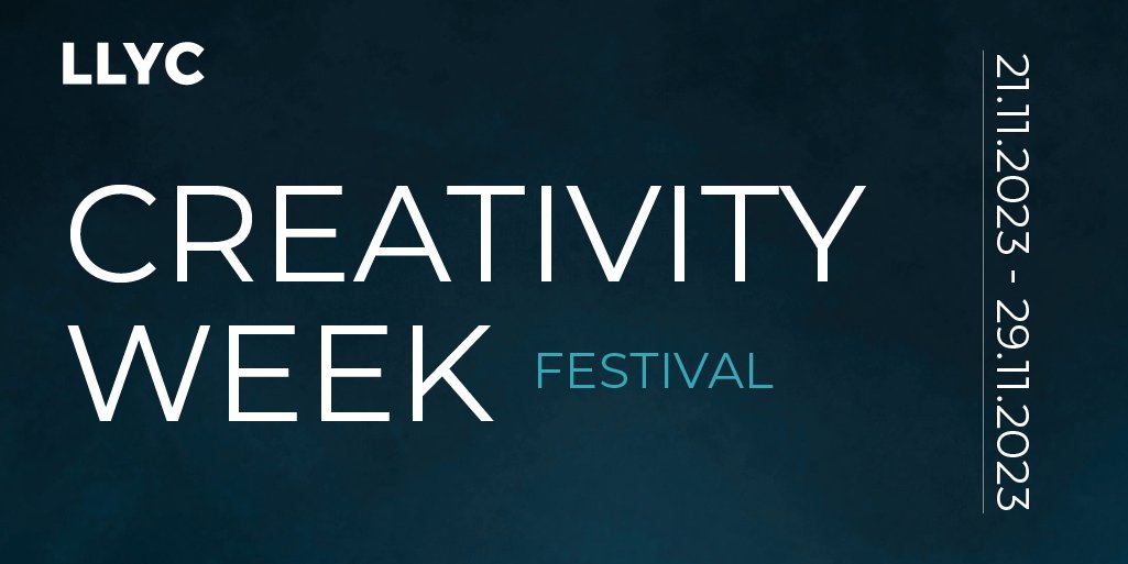 LLYC_Global's tweet photo. En #LLYC, la #creatividad está el corazón de nuestra identidad. 🌟 Esta semana celebramos el Creativity Week Festival 2023, un espacio para todos los #LLYCERS, donde celebramos nuestra cultura creativa y la diversidad de nuestras voces.
#LLYCreativity2023 https://t.co/bDESn2z2Sr