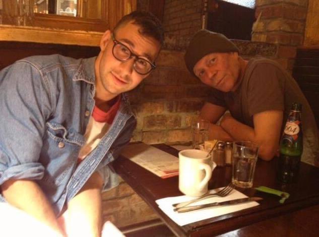 Jack Antonoff and Vince Clarke talking music somewhere in Brooklyn a few years back. If you haven’t yet, give Vince’s brand new solo album Songs of Silence a listen. #vinceclarke