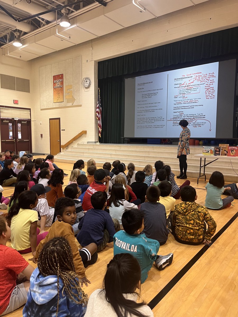 2nd graders enjoyed a visit from author Erica Perl! #lrelem