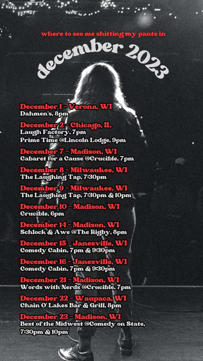 December shows!