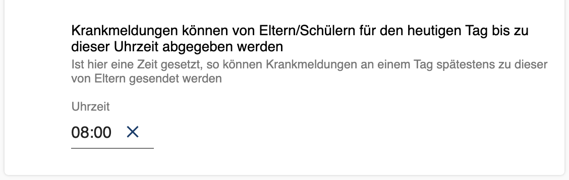 Neu: Zeitliche Abgabefrist für Krankmeldungen möglich. Der Vorteil ist die Vermeidung verspäteter Krankmeldungen, bei denen die Schule nicht weiß, weshalb der Schüler/die Schülerin fehlt (unentschuldigte Abwesenheit) #Schule #Schulverwaltung #digitaleBildung #Digitalisierung