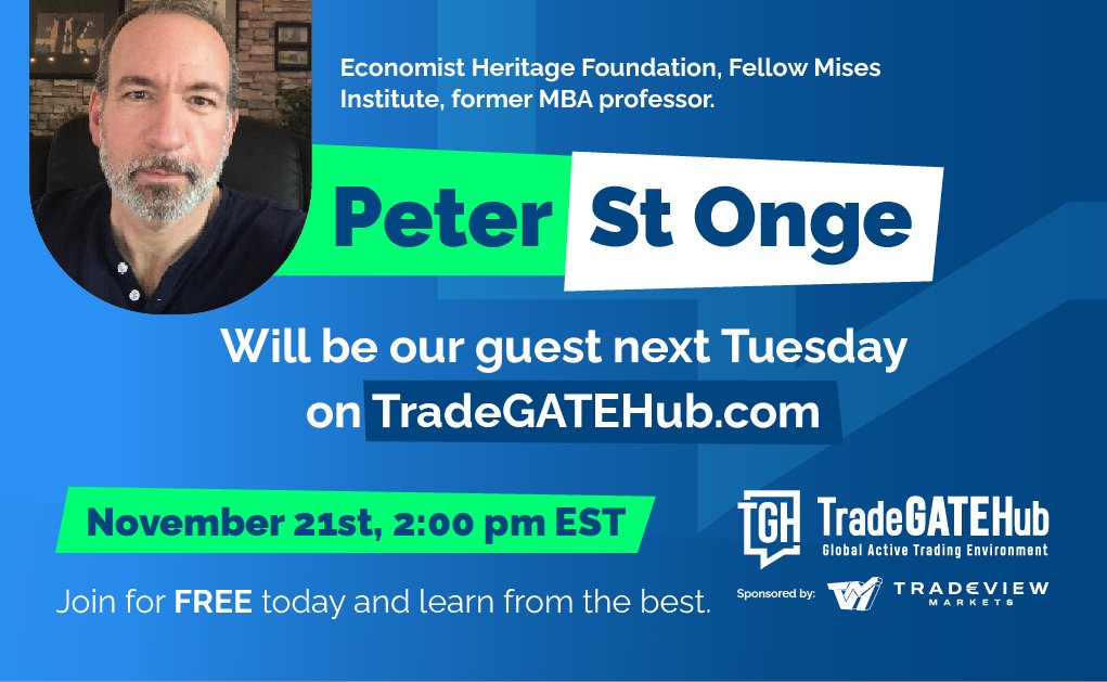 TradeGateHub's tweet photo. π
Reminder: Join us today at 2 PM EST for valuable trading insights with Coach Dale Pinkert (@ForexStopHunter) and guest Peter St. Onge (@profstonge) on @TradeGateHub. Don't miss out! #TradingWisdom #Nov21 #2PMEST. Brought to you by
@Tradeview_ https://t.co/7HXlRliXH6