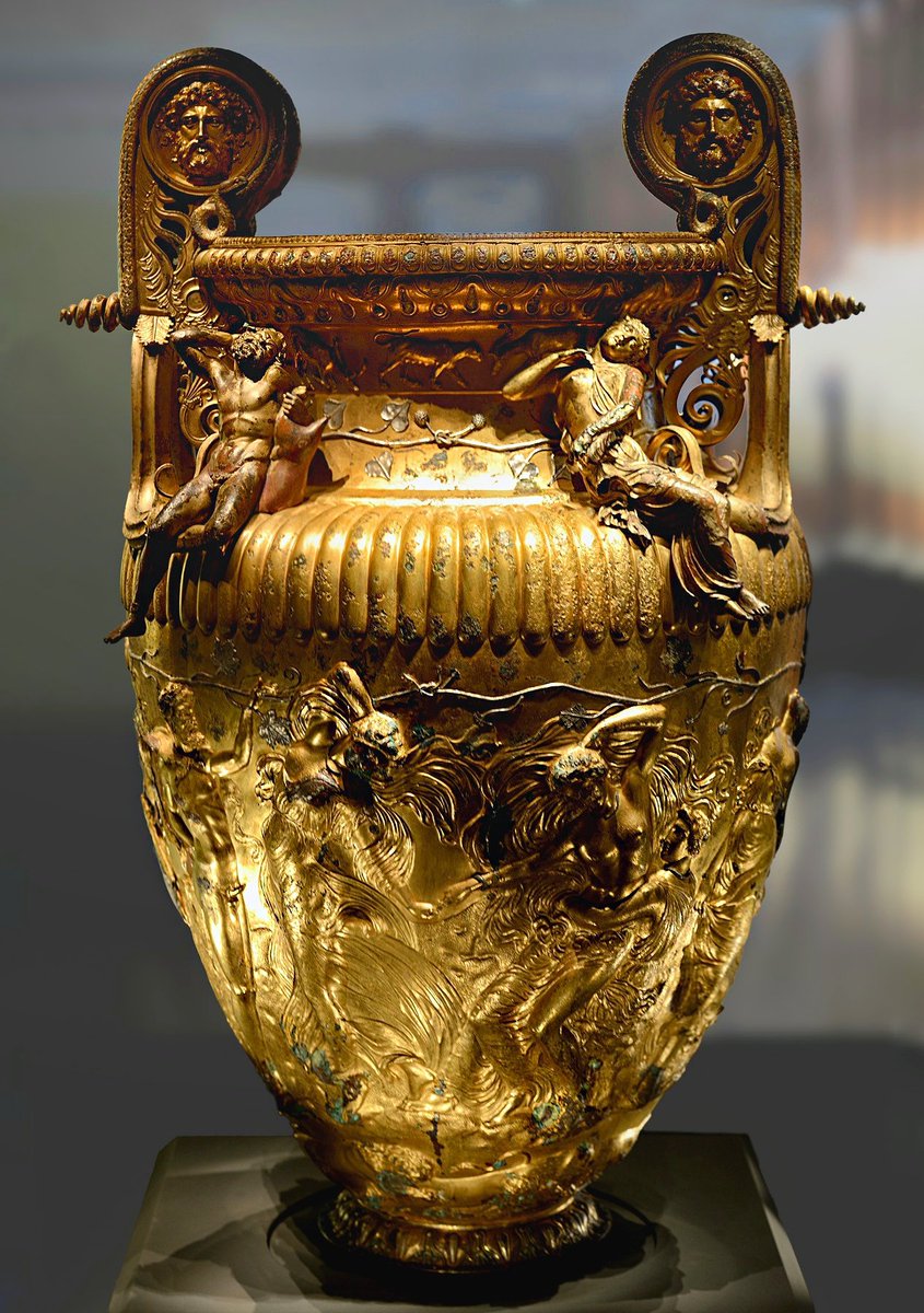 The 'Derveni Krater', a masterpiece of ancient Greek metalwork. 4th century BC Archaeological Museum of Thessaloniki