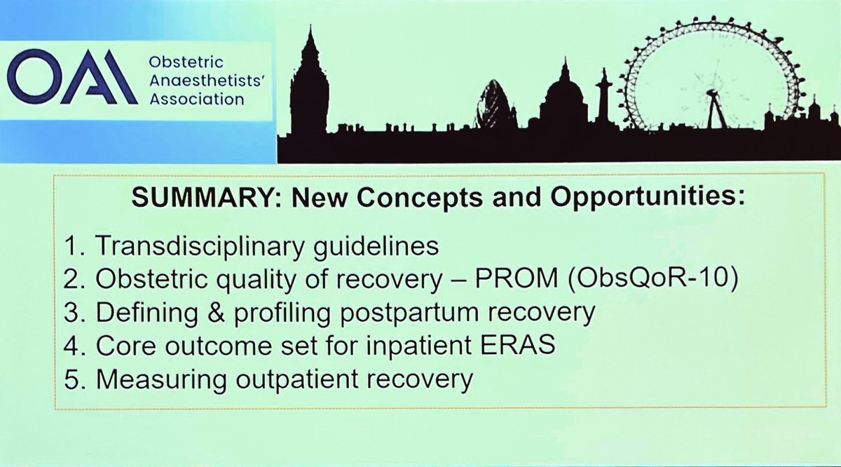 Gerard W. Ostheimer Lecture Obstetric Anesthesia Year in Review