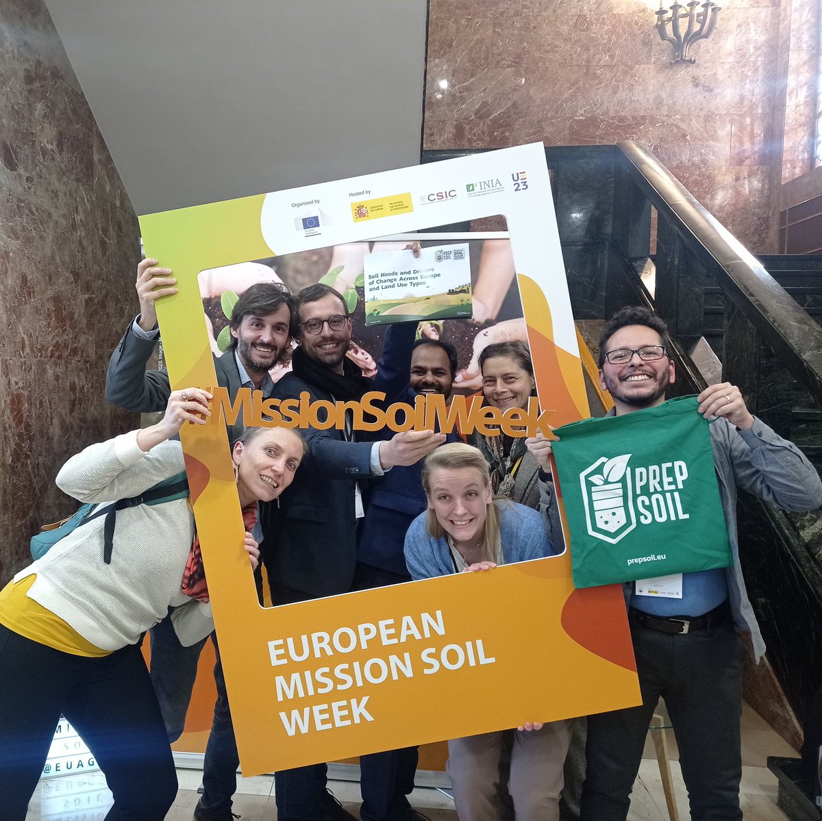 prepsoil's tweet photo. PREPSOIL team, co-organiser of #MissionSoilWeek, is excited to show you the results of the 20 #Soilneeds assessments performed around🇪🇺! Get in touch with us, check 20 recap posters tomorrow at @CSIC & learn the priorities for each region 🏞️ #healthysoils https://t.co/wqfvTRD585 https://t.co/YwIbHV4LS9