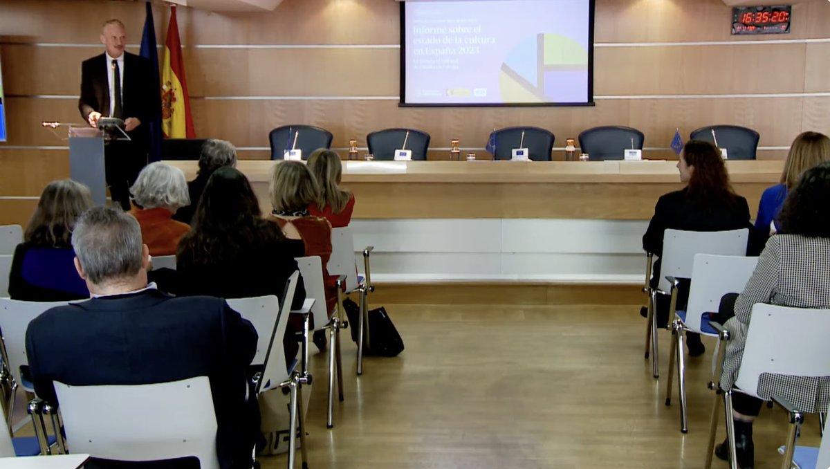 funalternativas's tweet photo. ¡Estamos en directo! 😊📹

Presentamos nuestro 'Informe sobre el estado de la Cultura en España 2023' en el @Europarl_ES ✨

🖊️Con algunos de los autores

Únete a nuestro canal de YouTube 👉 https://t.co/cEloq31dMy
Descarga el Informe📗 https://t.co/IzdMttYAFO https://t.co/97urOgaMSs