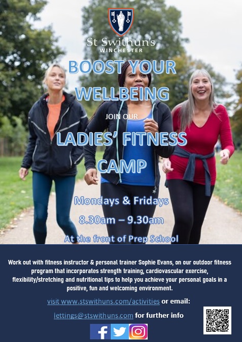JUMP into the new year with our fun and energetic Ladies Fitness Camp.🏋️‍♀️ All abilities welcome. Early bird discount available if you book before end of Dec. <a href="/stswithunsgirls/">St Swithun's School</a> <a href="/stswithunsprep/">St Swithun's Prep School</a> <a href="/stswithuns/">Michael Homan</a> #bootcamps #winchesterfitness #winchesterfitnessclass
