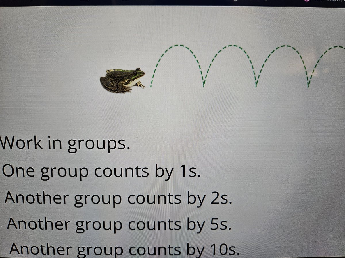 therealmrho's tweet photo. A special thanks to Ms. Hesselink for joining @dana_teaching in our fun MathUP lesson on Skip Counting Forward. The students realized all the patterns that emerge out of Skip Counting numbers! #ocsbmath #ocsbmathup @StMichaelOCSB https://t.co/0zYALM0CZJ