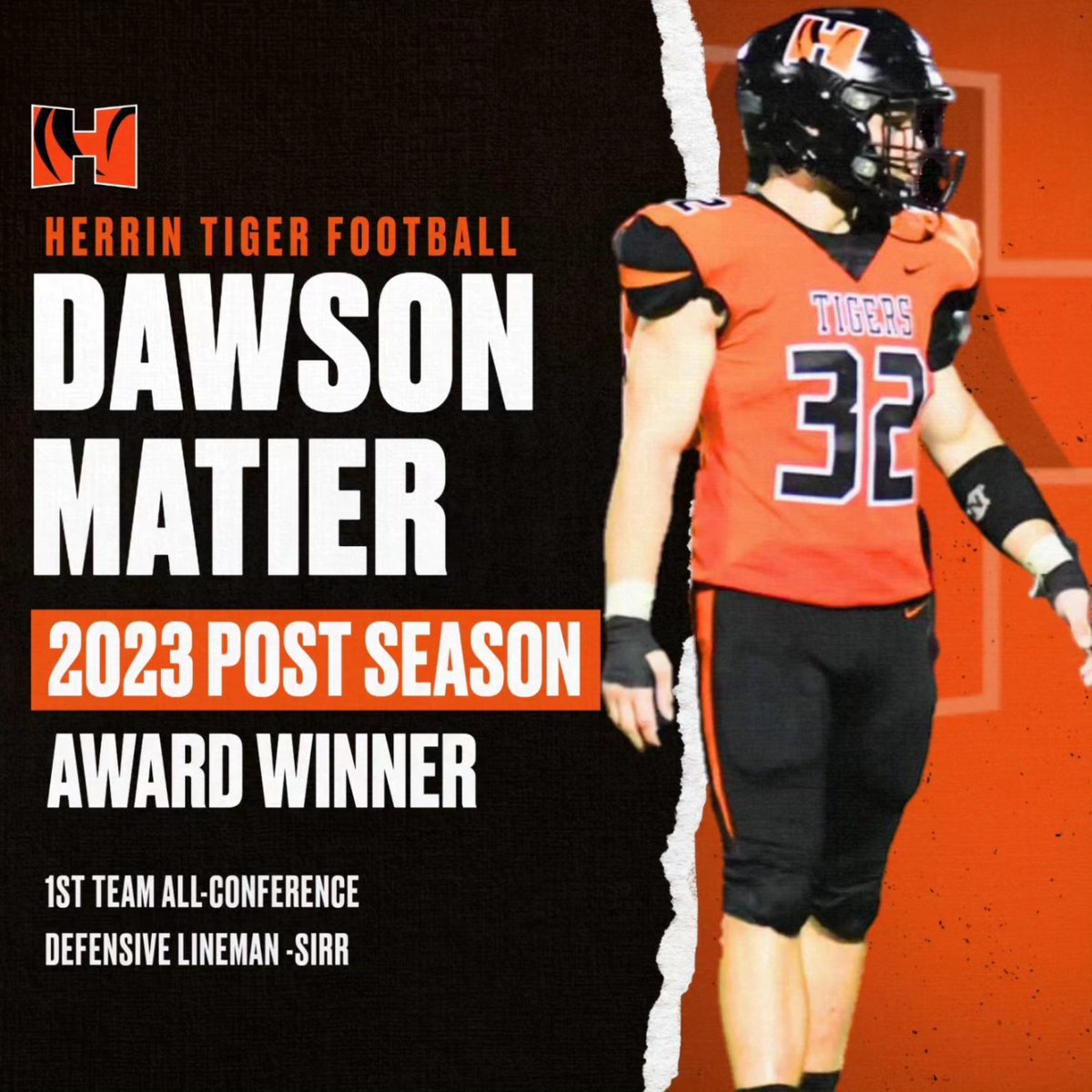 herrintigerfb's tweet photo. Congratulations to our all of our 2023 post-season award winners! We are proud of you!! #tigerfootballfamily https://t.co/gPUjqxz1uf