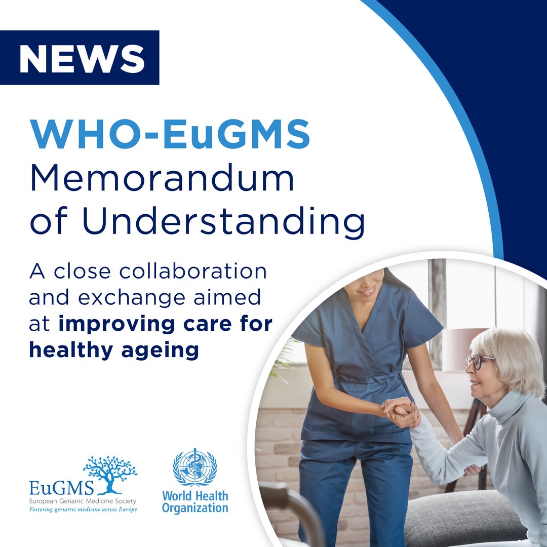 EuGMS - European Geriatric Medicine Society (@eugmssociety) on Twitter photo 🤝 On Oct 14 the #EuGMS and <a href="/WHO/">World Health Organization (WHO)</a> signed a MoU to improve care for healthy #ageing. We will work together to reorient health and social care services, as well as to build the skills of healthcare workers on the principles of #geriatrics and WHO ICOPE
tinyurl.com/yx2zda6r 🤝 On Oct 14 the #EuGMS and <a href="/WHO/">World Health Organization (WHO)</a> signed a MoU to improve care for healthy #ageing. We will work together to reorient health and social care services, as well as to build the skills of healthcare workers on the principles of #geriatrics and WHO ICOPE
tinyurl.com/yx2zda6r