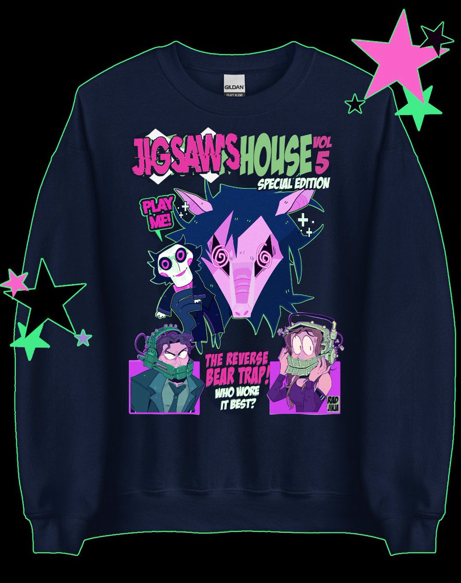 RadJinja's tweet photo. Finally adding horror/slashers sweaters to sh💜p for Black Friday update!! 👀👀👀 https://t.co/NhNTpo21YN