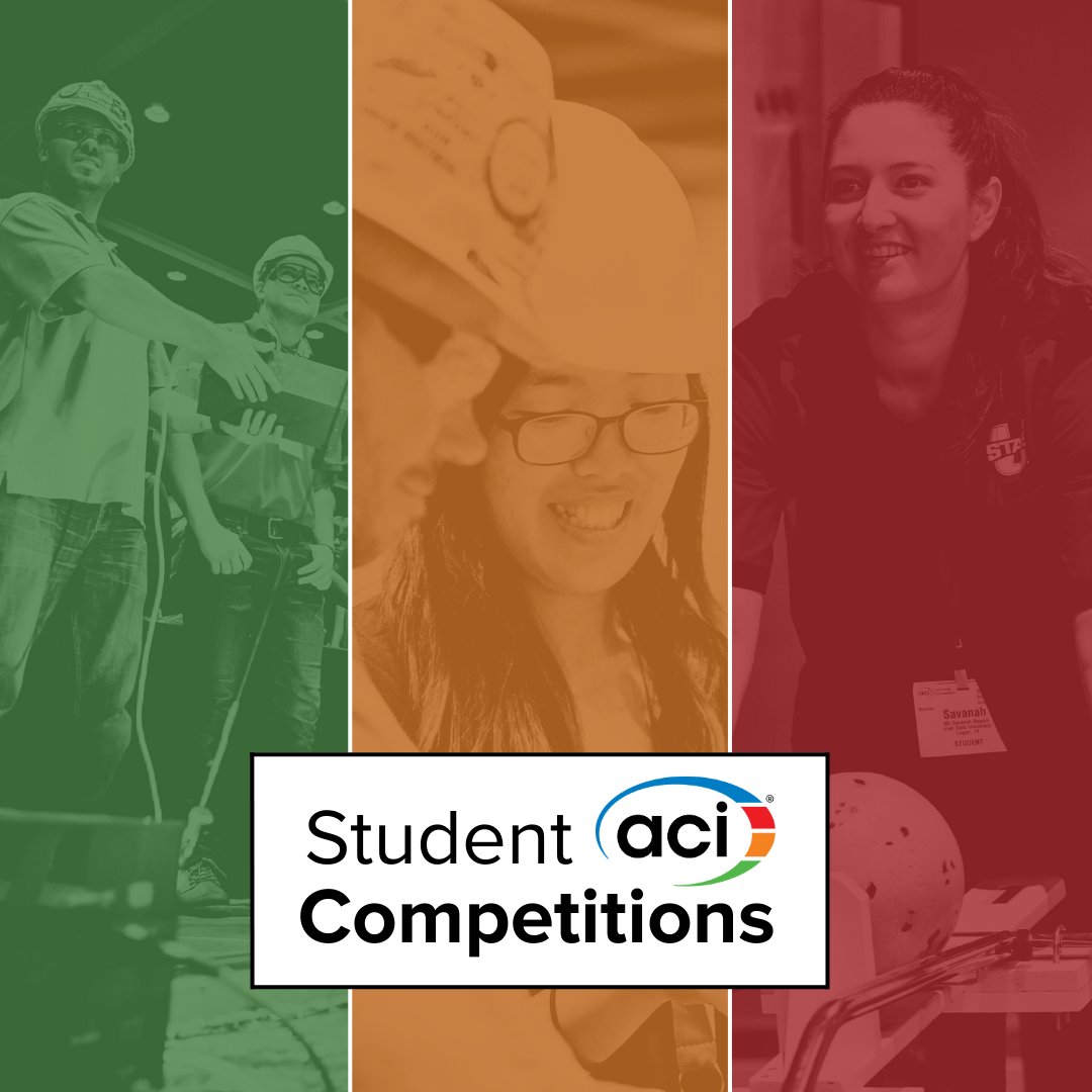 ConcreteACI's tweet photo. Students are invited to submit research papers on the nondestructive testing of concrete for a chance to win up to $1,500 USD. ⌛Submissions are due December 1, 2023. ⌛ #ACIStudents #ACICompetitions
➡️ Learn More: https://t.co/ul3vRu8YNN https://t.co/ADPDNy7Nd9