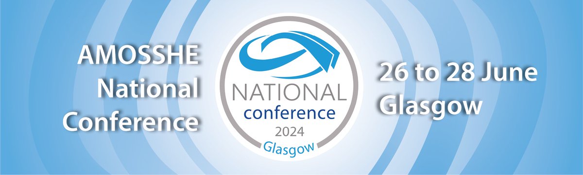 🌐 We're calling for session proposals for our 2024 National conference in Glasgow! Find out the what/how/why here: amosshe.org.uk/national-confe…