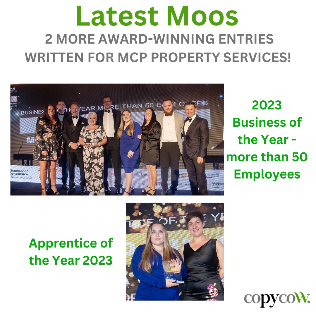 CopycowUK's tweet photo. Another two winning award entries written by yours truly. These follow four previous entries that they also won in all categories. Spiffing! 
#awards #copywriting #businesswriter #writer #technicalwriting #b2b #marketing #pr https://t.co/qNlD5q1LMx