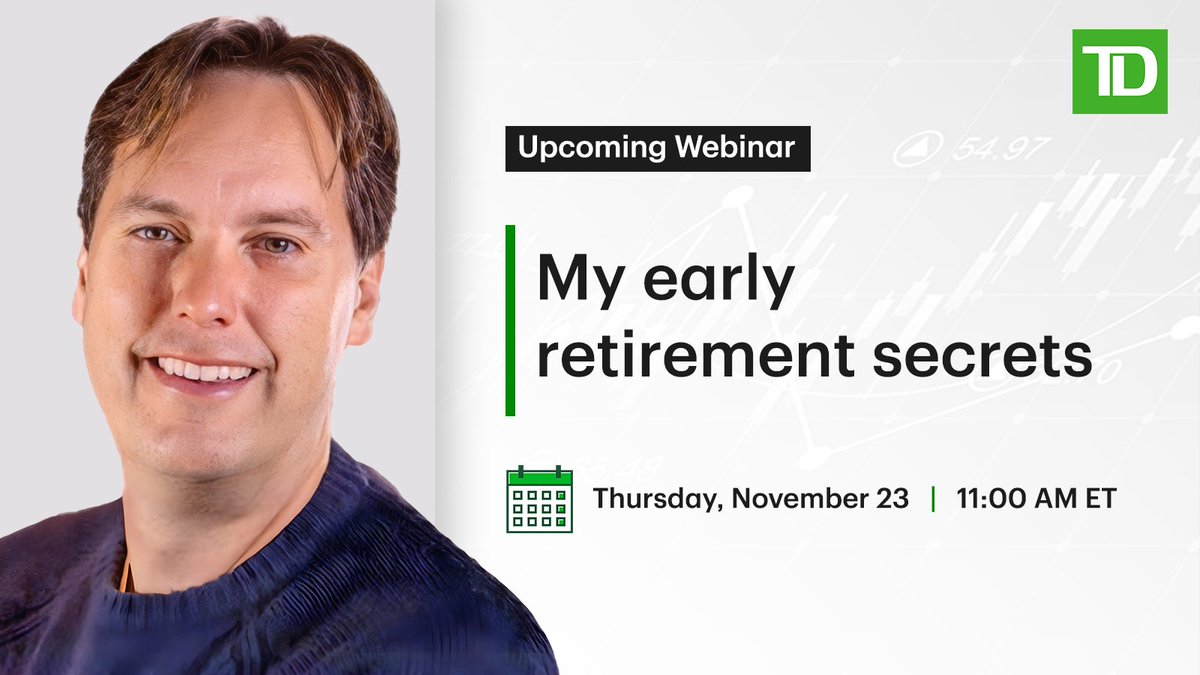 The author of The Idiot Millionaire tells us how investing helped him retire at 34. Join the conversation with Derek Foster November 23rd at 11 a.m. ET #InsideInvesting 

go.td.com/3R9phIU