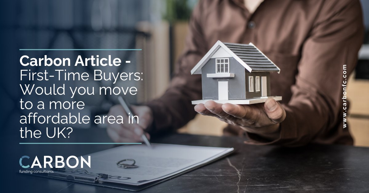 Recent market studies have revealed the gaps in property valuation based on regions across the UK. 

Why is this the case? Especially for first time buyers? Read more here:bit.ly/479VS6H. 

For more personal advice, call us on 01932 505 340 or email us: info@carbonfc.com