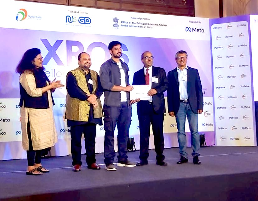 100 Indian Developers contribute to open-source #Metaverse Projects under the #FICCI XROS Fellowship Program 

Supported by <a href="/Meta/">Meta</a> &amp; Government Partners - <a href="/PrinSciAdvGoI/">Principal Scientific Adviser, Govt. of India</a> and <a href="/NeGD_GoI/">National e-Governance Division</a>