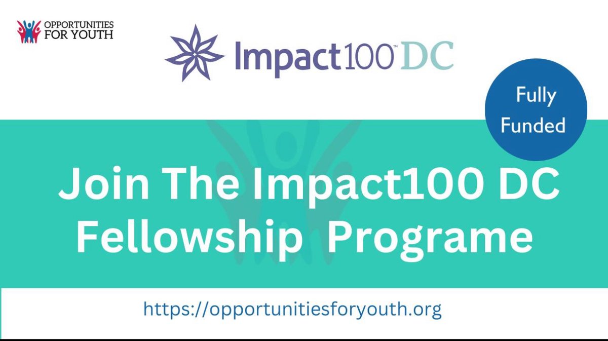 🌟 Exciting News! 🌟 Calling all passionate young women aged 21-39! 🌸 Join the Impact100 DC Fellowship program and become a part of our diverse philanthropic community.

Apply here:bit.ly/45NEIL2

#Impact100DCFellowship#EmpowerChange#PhilanthropyOpportunity