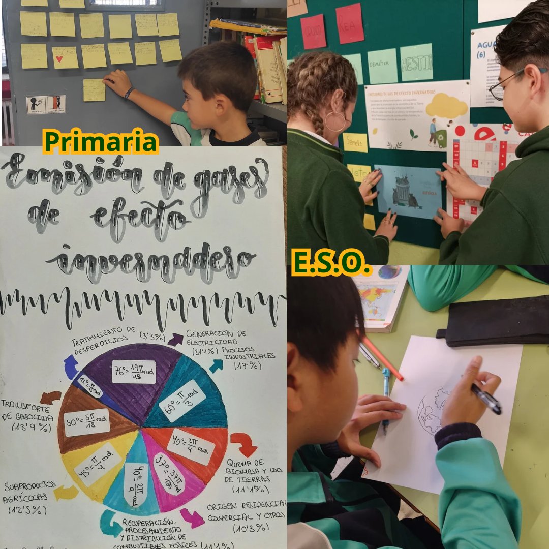VirgendeAtocha's tweet photo. Nuestro mundo está lleno de retos que hay que afrontar buscando la #verdad. En la semana de la ciencia nuestros alumnos han  buceado entre las causas, las consecuencias y las soluciones para afrontar un reto como es el cambio climático. #cvatochasemueve #somosfamilia #somosfesd https://t.co/WS4jzWkh2G