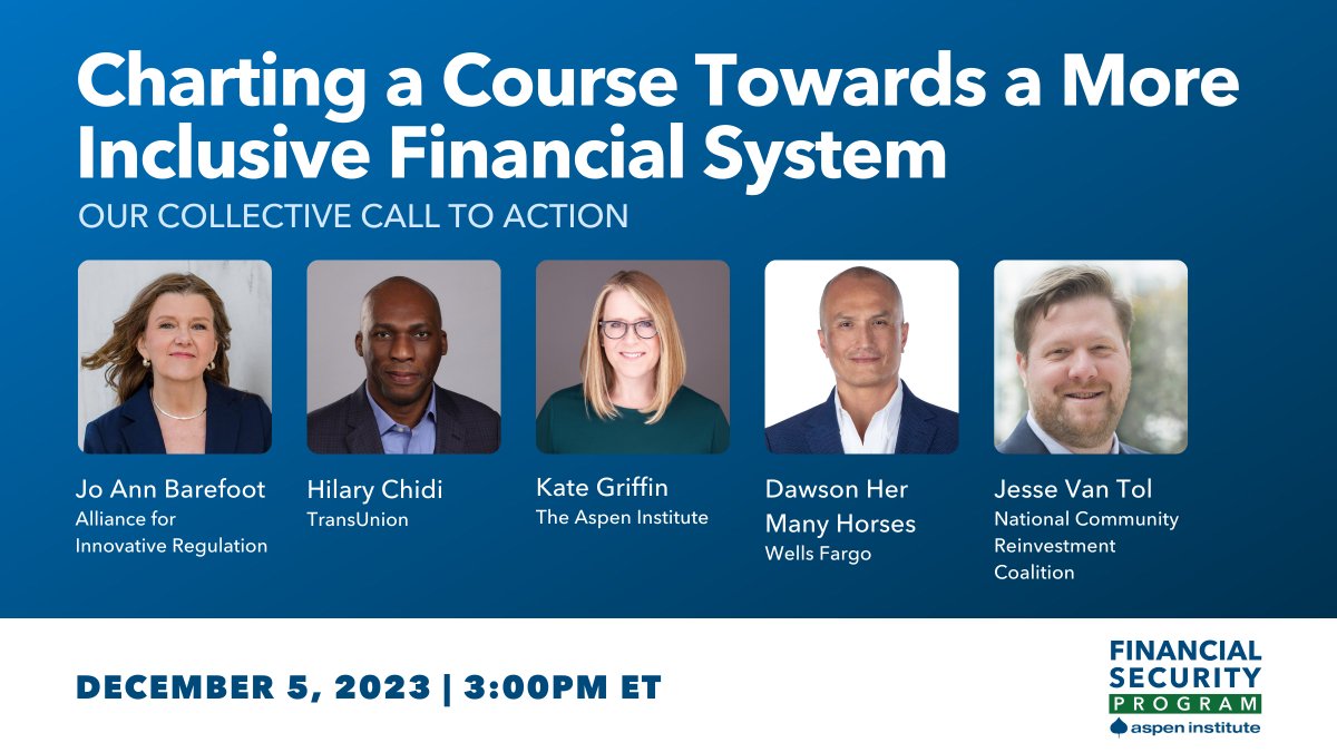 To move the needle on inclusively building #Wealth for all, change must happen at the national level to close gaps and disparities in our financial system. Join us on Dec 5 at 3:00 pm ET and hear how creating a more inclusive system is possible: bit.ly/inclusivefinan…