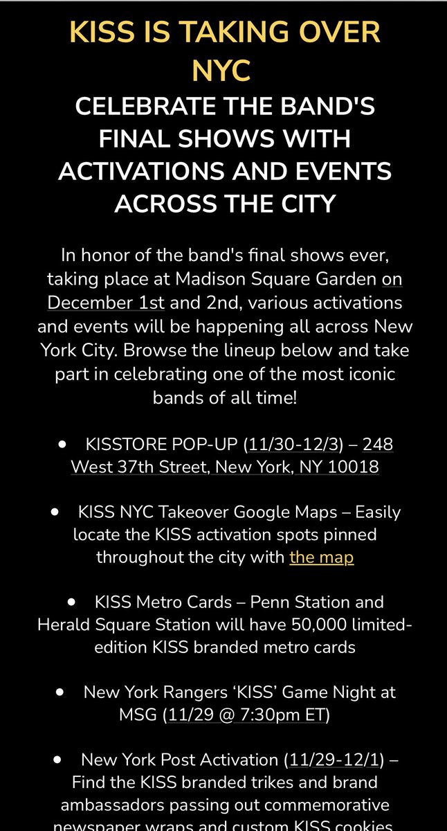 🚨@kiss #EndOfTheRoadTour