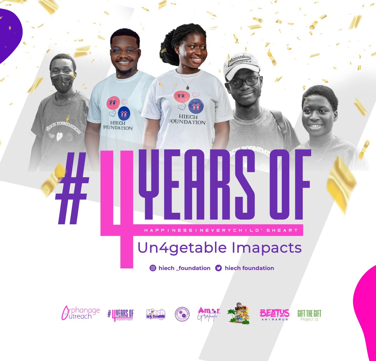 TamarahAgyapong's tweet photo. *Hey! Guess what?*
*It is Hiech O’CLOCK!*
We Care!💜🤍
#Hiech@4
#4YearsOfUn4getableImpact
#4God&Humanity https://t.co/ezHf5paKt4